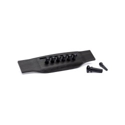 Martin 18APP0003 Authentic Series Bridge and End Pin Set Plain Black
