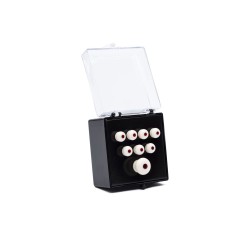 Martin 18APP0002 Authentic Series Bridge and End Pin Set White w/Tortoise Inlay
