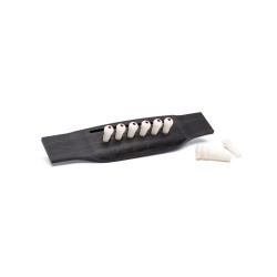 Martin 18APP0002 Authentic Series Bridge and End Pin Set White w/Tortoise Inlay