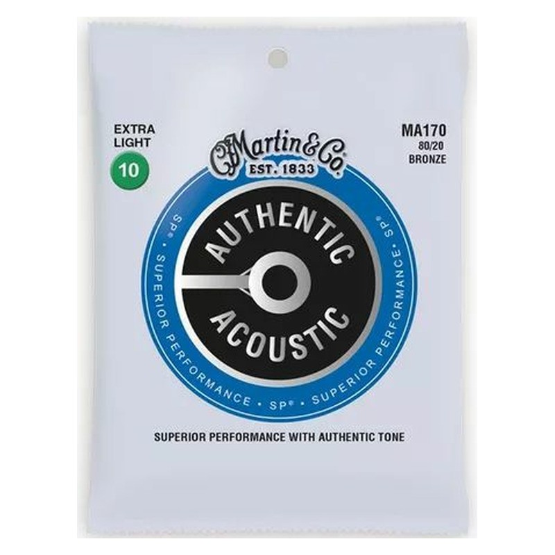 Martin MA170PK3 Bronze Authentic Acoustic SP Custom Extra Light 3 Pack