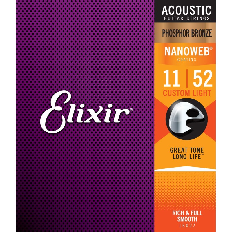 Elixir 16027 11-52 Light Custom NANOWEB