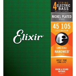 Elixir 14077 45-105 Light Medium NANOWEB