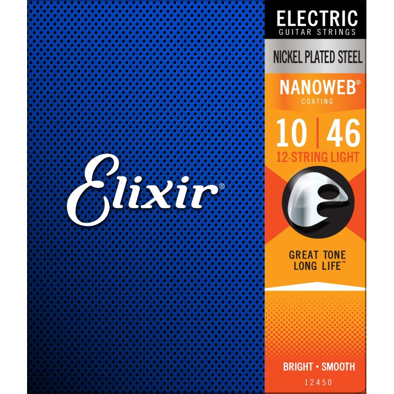 Elixir 12450 10-46 12-Strings Light NANOWEB