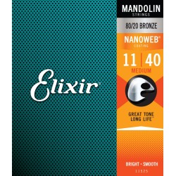 Elixir 11525 11-40 Mandolin Medium NANOWEB