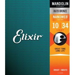 Elixir 11500 10-34 Mandolin Light NANOWEB