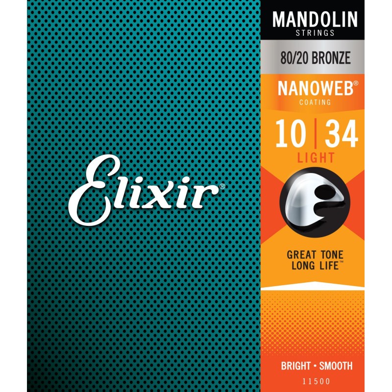 Elixir 11500 10-34 Mandolin Light NANOWEB