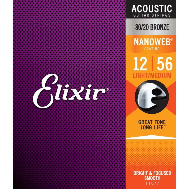 Elixir 11077 12-56 Light Medium NANOWEB