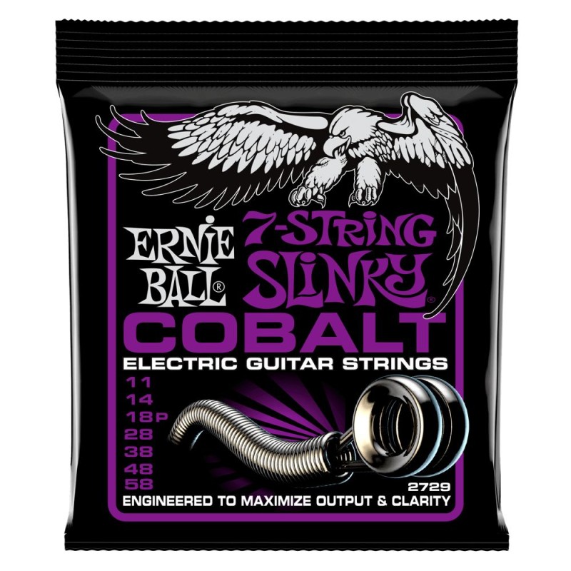 Ernie Ball 2729 11-58 7-Strings Slinky COBALT