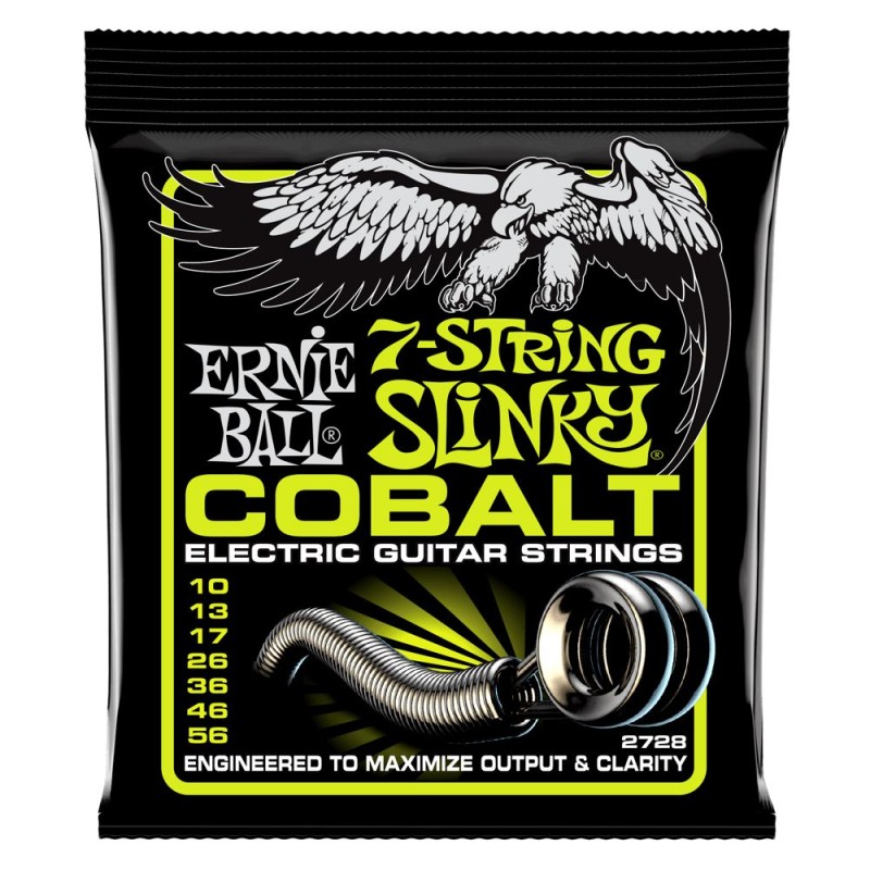 Ernie Ball 2728 7-Strings Slinky COBALT 10-56