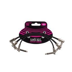 Ernie Ball 6221 6" Flat Ribbon Patch Cable 3-Pack