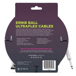 Ernie Ball 6047 20' Straight/Angle Instrument Cable White
