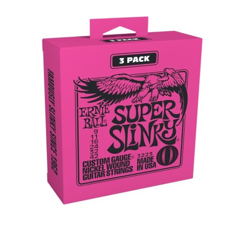 Ernie Ball 3223 9-42 Super Slinky 3-Pack
