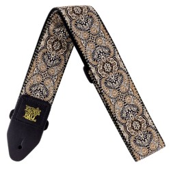 Ernie Ball 4163 Gold & Black Paisley Jacquard Strap