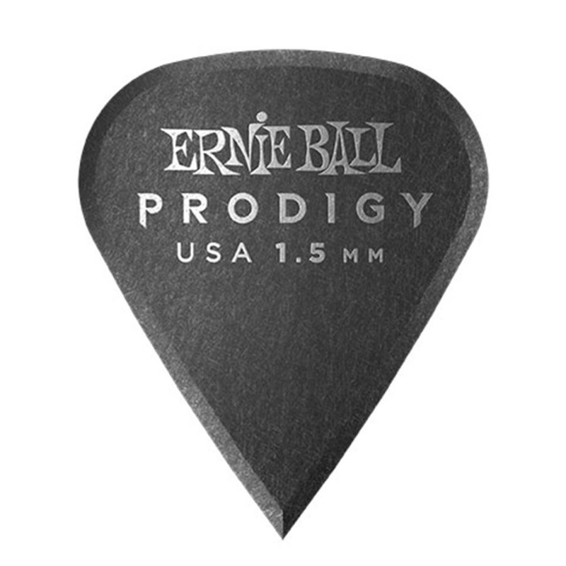 Ernie Ball 9335 1.5mm Black Sharp Prodigy Picks 6-pack