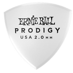 Ernie Ball 9338 2.0mm White Large Shield Prodigy Picks 6-pack