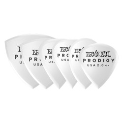 Ernie Ball 9343 2.0mm White Multipack Prodigy Picks 6-pack