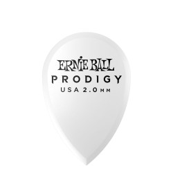 Ernie Ball 9336 2.0mm White Teardrop Prodigy Picks 6-pack