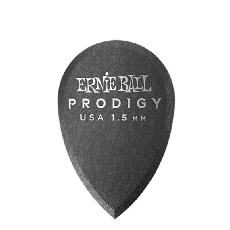 Ernie Ball 9330 1.5mm Black Teardrop Prodigy Picks 6-pack