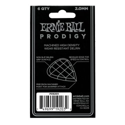 Ernie Ball 9203 2.0mm White Mini Prodigy Picks 6-Pack