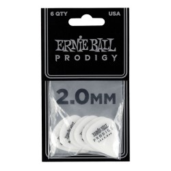 Ernie Ball 9202 2.0mm White Standard Prodigy Picks 6-Pack