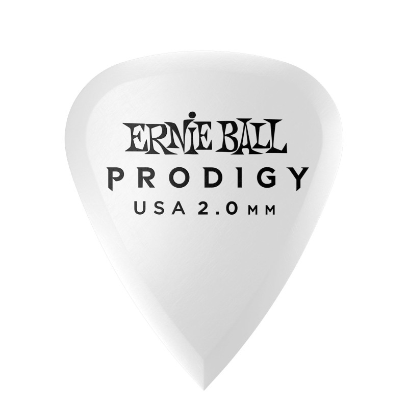 Ernie Ball 9202 2.0mm White Standard Prodigy Picks 6-Pack