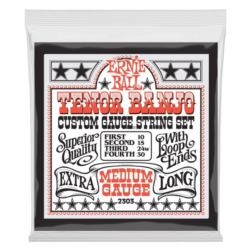 Ernie Ball 2303 10-30 Stainless Steel Medium Tenor Banjo