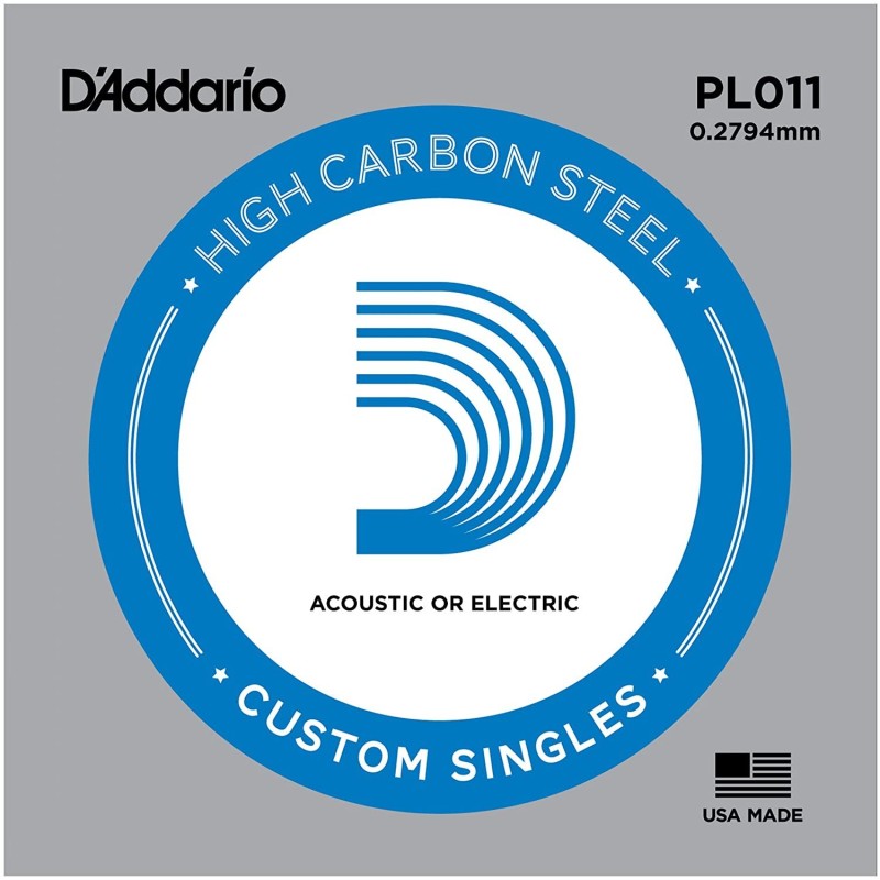 D'Addario PL011 .011 Plain Steel