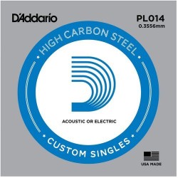 D'Addario PL014 .014 Plain Steel