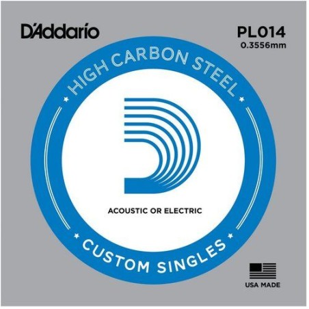 D'Addario PL014 .014 Plain Steel