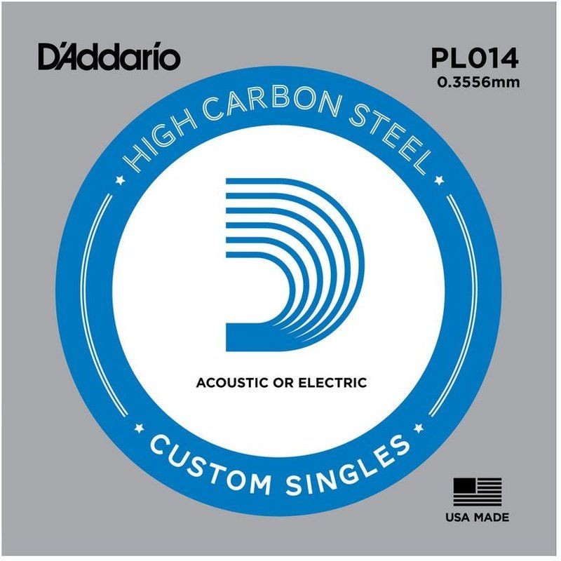 D'Addario PL014 .014 Plain Steel