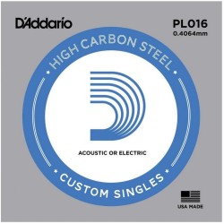 D'Addario PL016 .016 Plain Steel