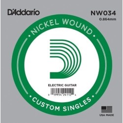 D'Addario NW034 .034 XL Nickel Wound