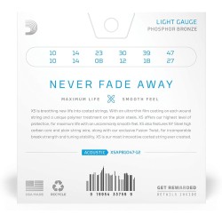 D'Addario XSAPB1047-12 Light 10-47
