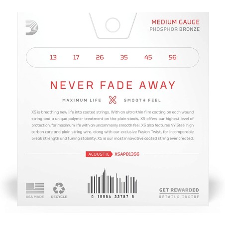D'Addario XSAPB1356 Medium 13-56
