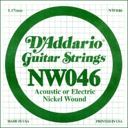 D'Addario NW046 .046 XL Nickel Wound