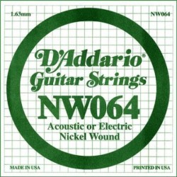 D'Addario NW064 .064 XL Nickel Wound