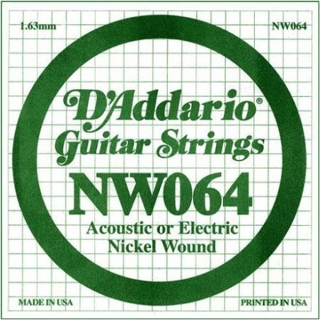 D'Addario NW064 .064 XL Nickel Wound