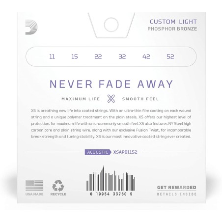 D'addario XSAPB1152 Custom Light 11-52