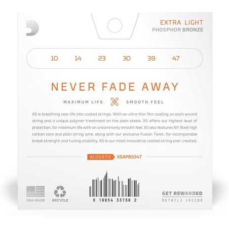 D'addario XSAPB1047 Extra Light 10-47