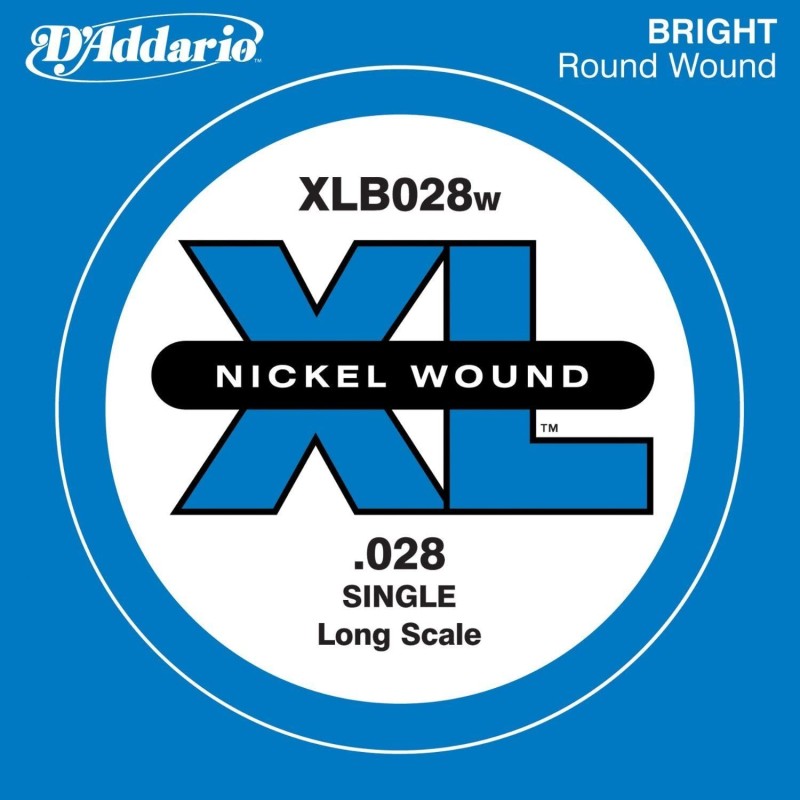 D'Addario XLB028w .028w Nickel Wound