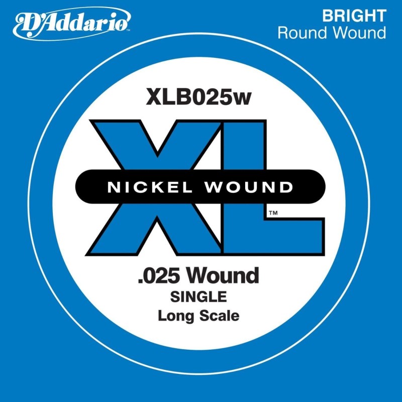 D'Addario XLB025w .025w Nickel Wound
