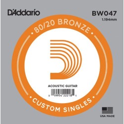 D'Addario BW047 .047 80/20 Bronze Wound
