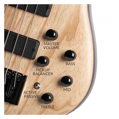 Cort Artisan B5 Element Open Pore Trans Black