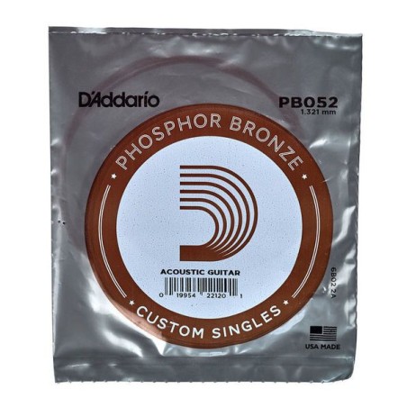 D'Addario PB052 .052 Phosphor Bronze Wound