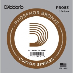 D'Addario PB053 .053 Phosphor Bronze Wound