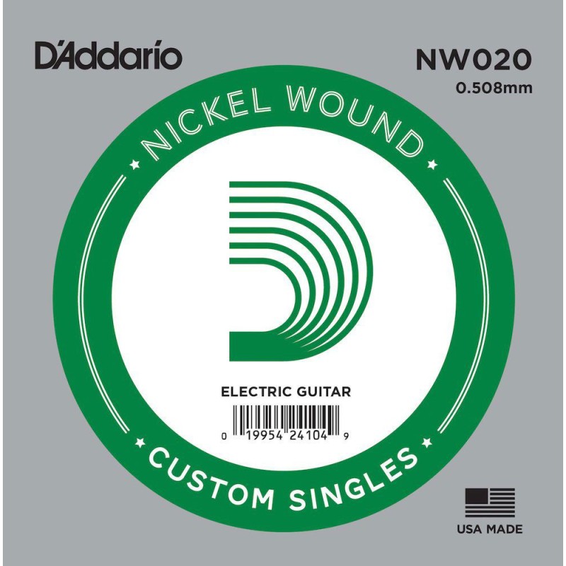 D'Addario NW020 .020 XL Nickel Wound