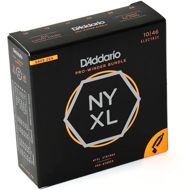 D'addario NYXL1046-PW 10-46 bundle set