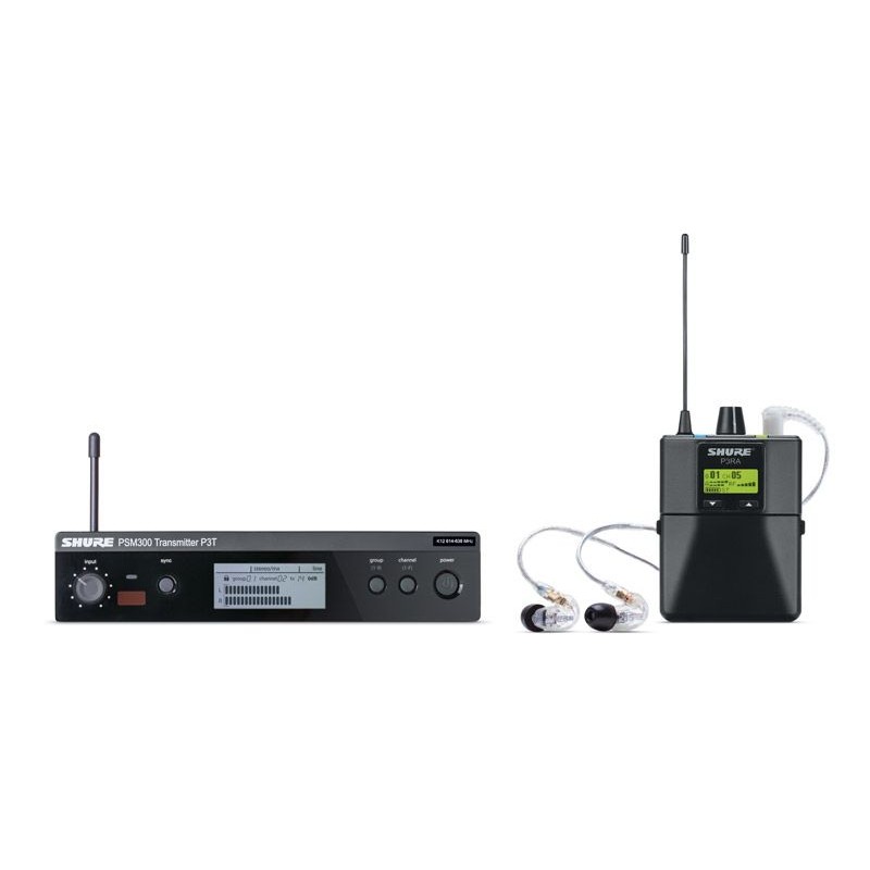 SHURE PSM300 Set (P3T + P3RA + SE215) P3TERA215CL-K3E