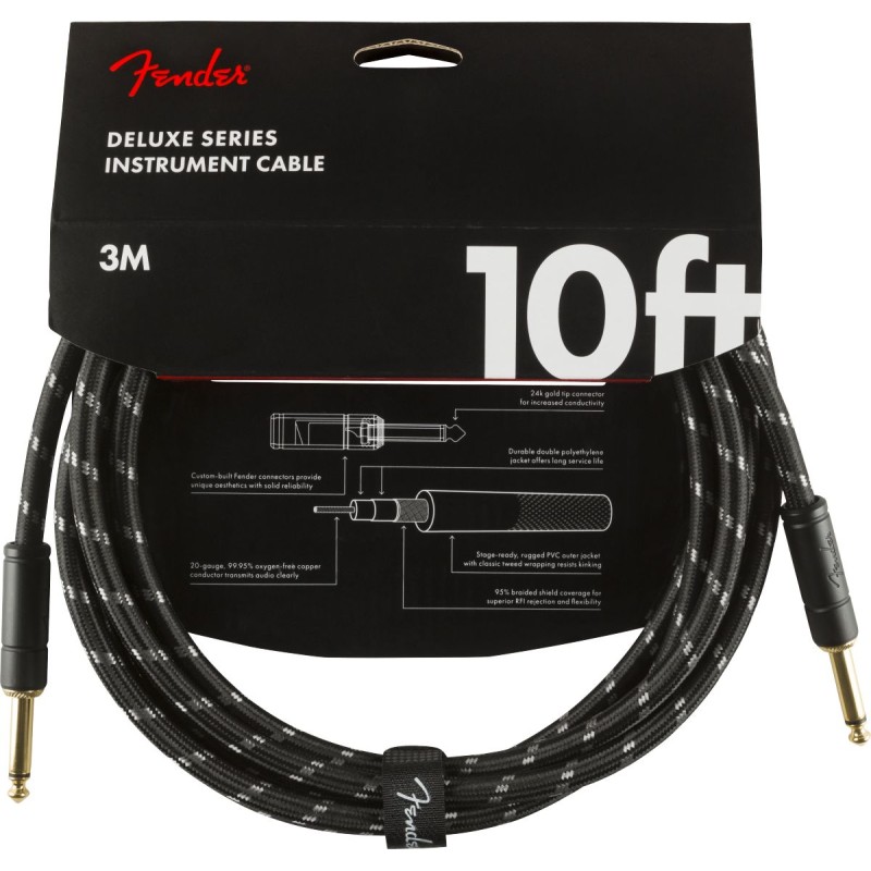 Fender DELUXE SERIES INSTRUMENT CABLE, TWEED