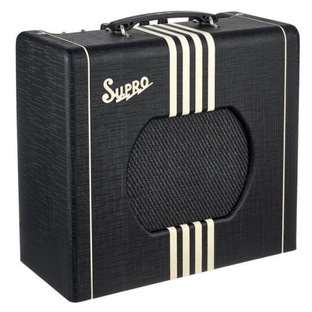 Supro Delta King 10 Black and Cream
